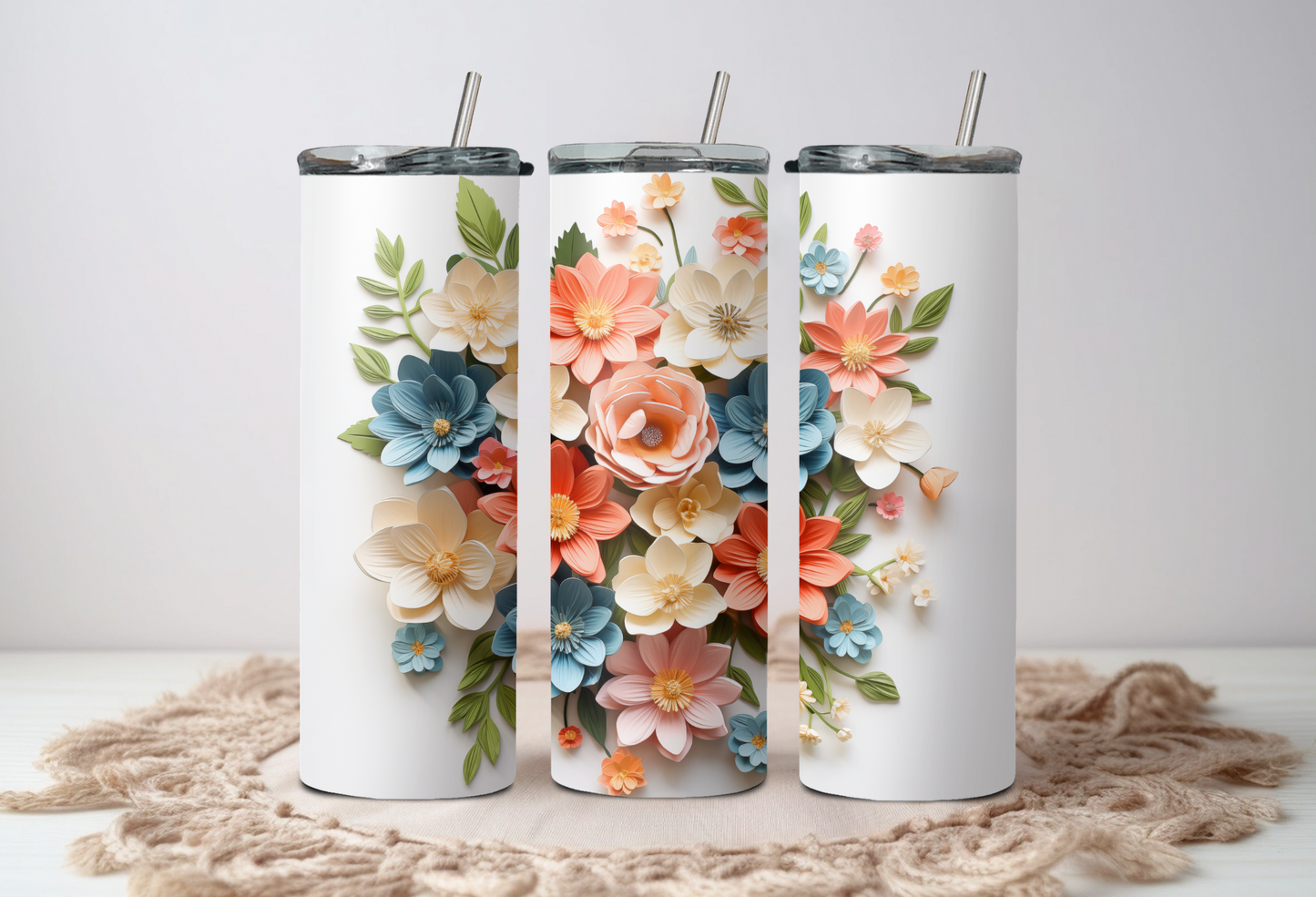 Floral tumblers