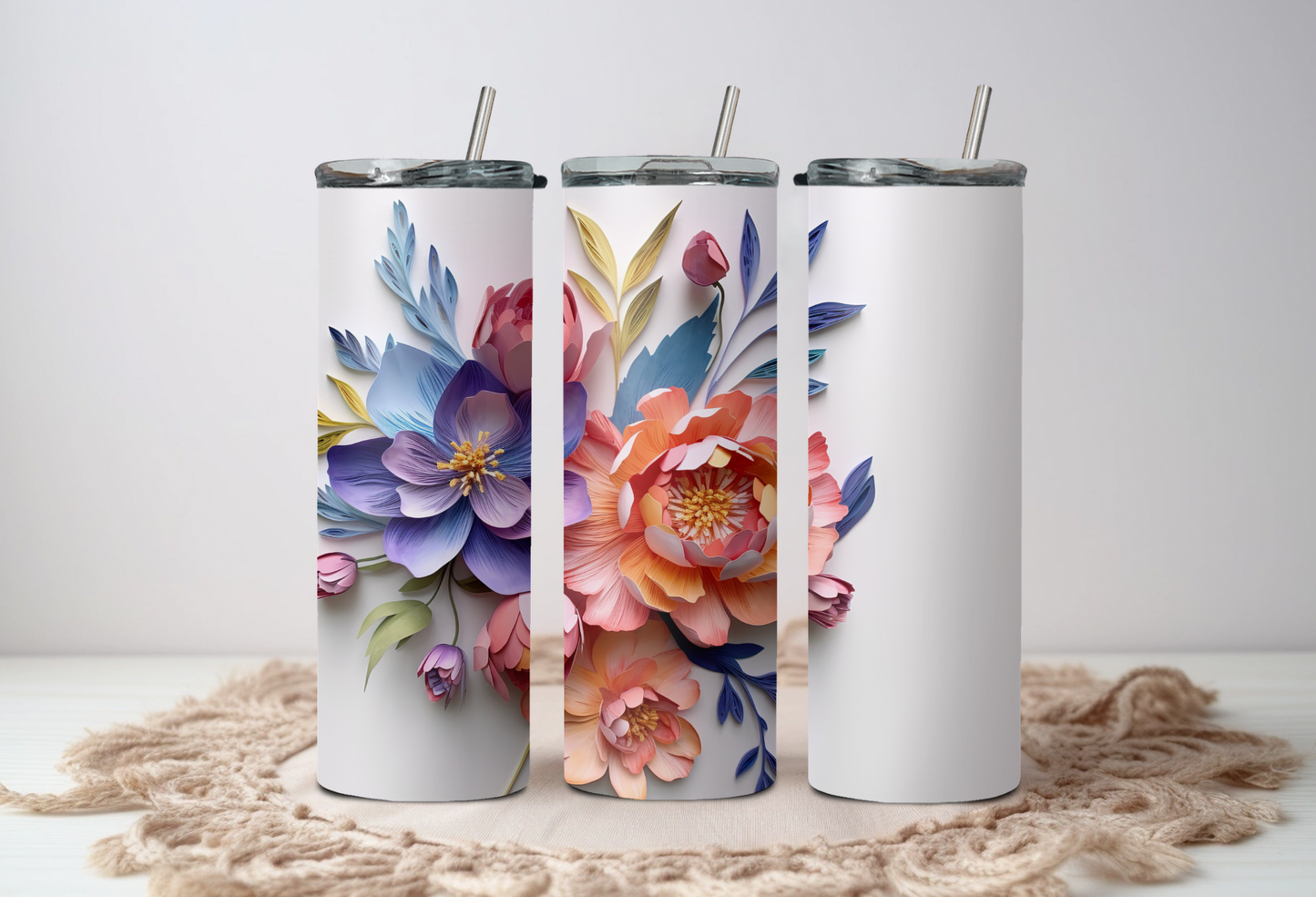 Floral tumblers