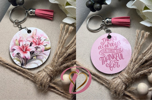 Keychain inspirational double side